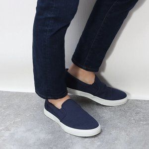 TIMBERLAND MEN'S UNION WHARF 2.0 EK. SLIP-ON NAVY CANVAS A2888 ALL SIZES